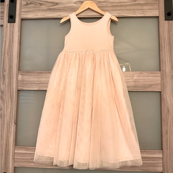 Elegant Blush Pink Floral Kids Dress - Picture 12 of 12